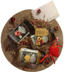 Πιάτο /σουπλά με ύφασμα"Μυρσίνη"